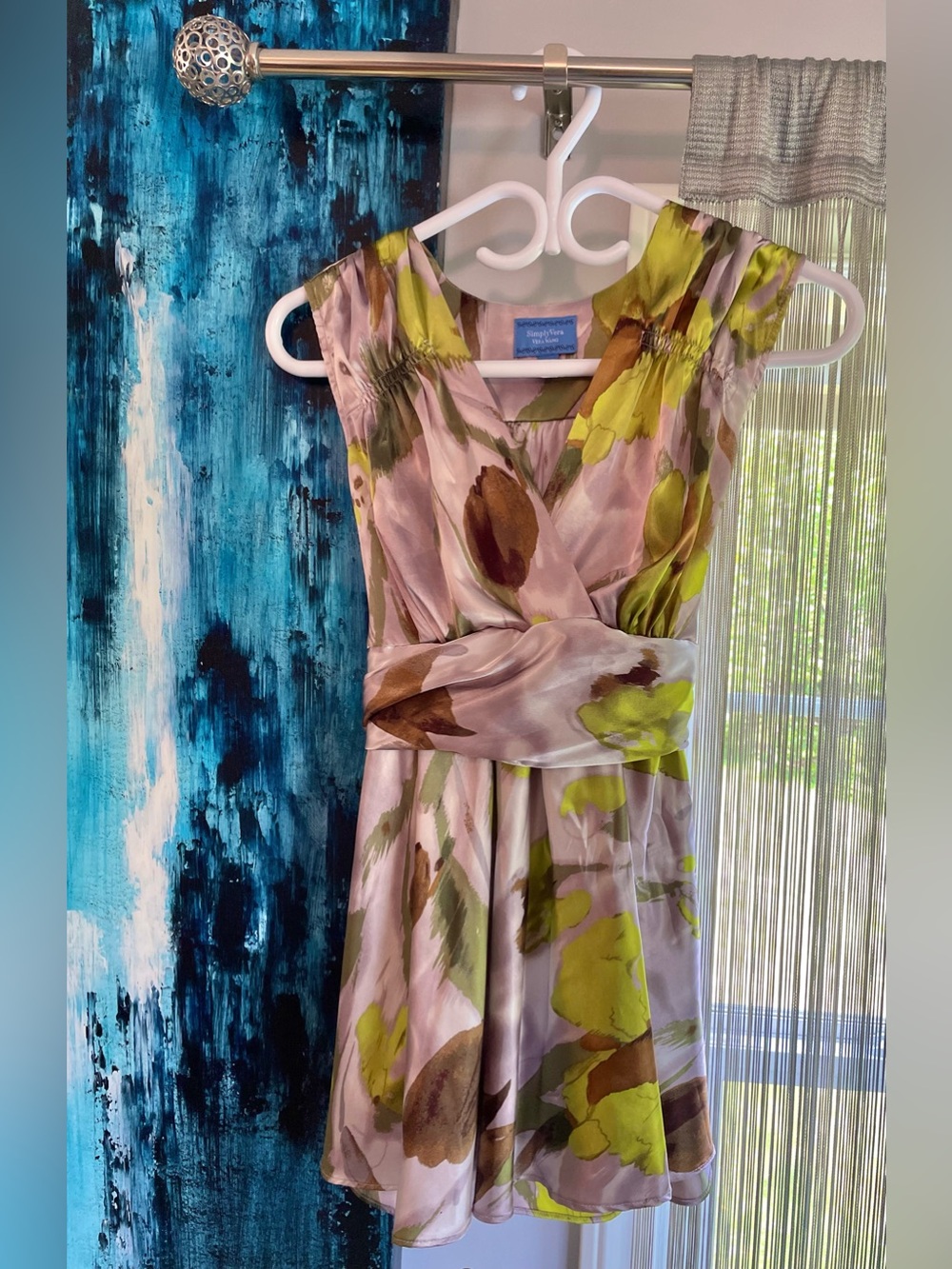 Simply Vera Vera Wang Floral Satin blouse
